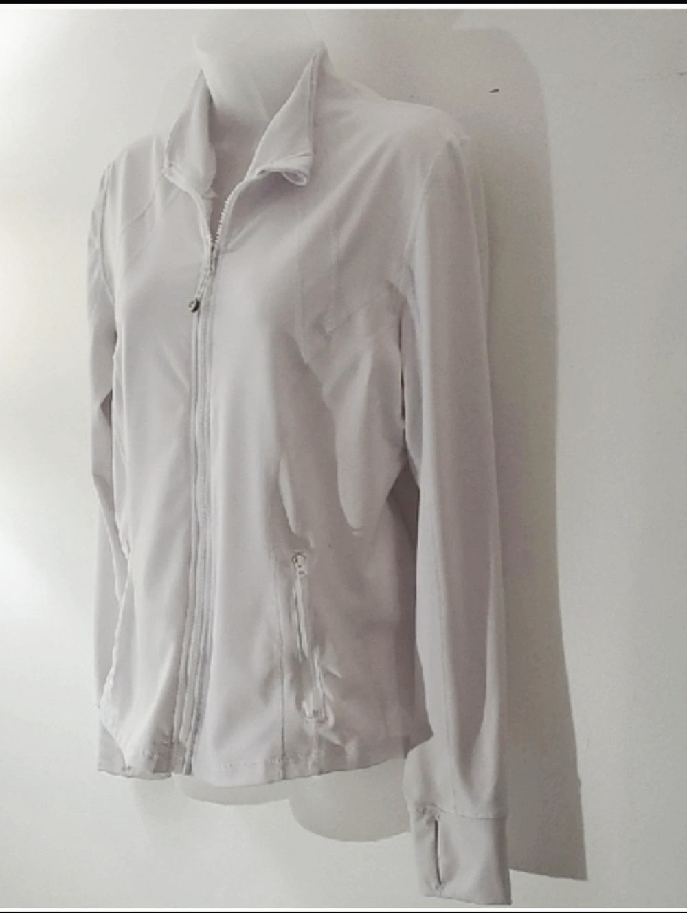90 Degree By Reflex Women's Light Gray Utility Jacket